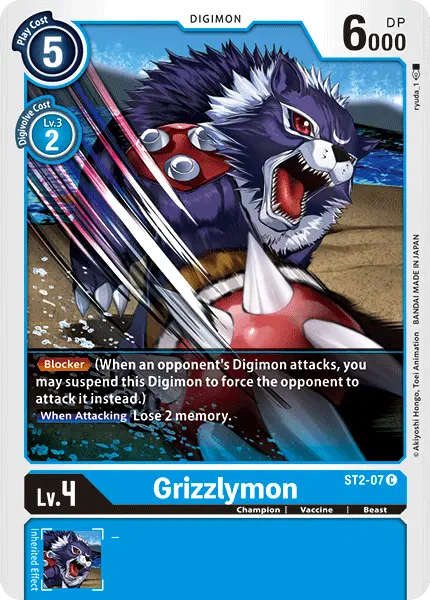 Grizzlymon [St2-07] [Starter Deck: Cocytus Blue] 1