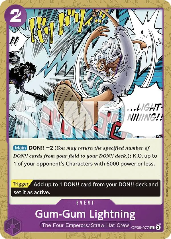 Gum-Gum Lightning (Reprint) [Starter Deck: Purple/Black Monkey.D.Luffy] 1