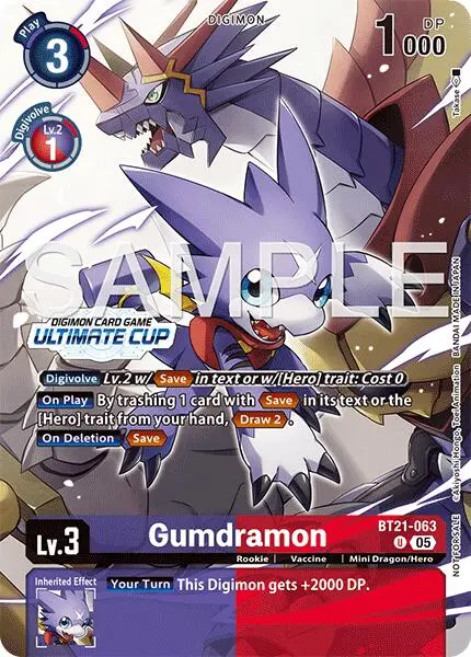 Gumdramon [Bt21-063] (Ultimate Cup 25-26 Season 2) [World Convergence] 1