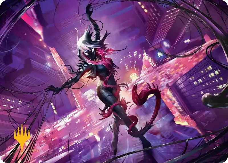 Gwenom, Remorseless Art Card (Gold-Stamped Planeswalker Symbol) [Marvel's Spider-Man Art Series] 1