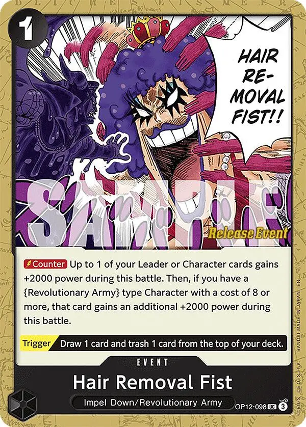 Hair Removal Fist [Legacy Of The Master Release Event Cards] 1
