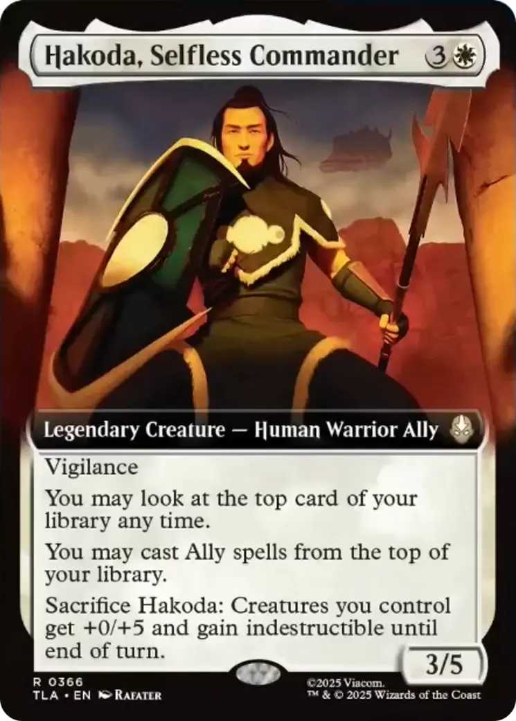 Hakoda, Selfless Commander (Extended Art) [Avatar: The Last Airbender] 1