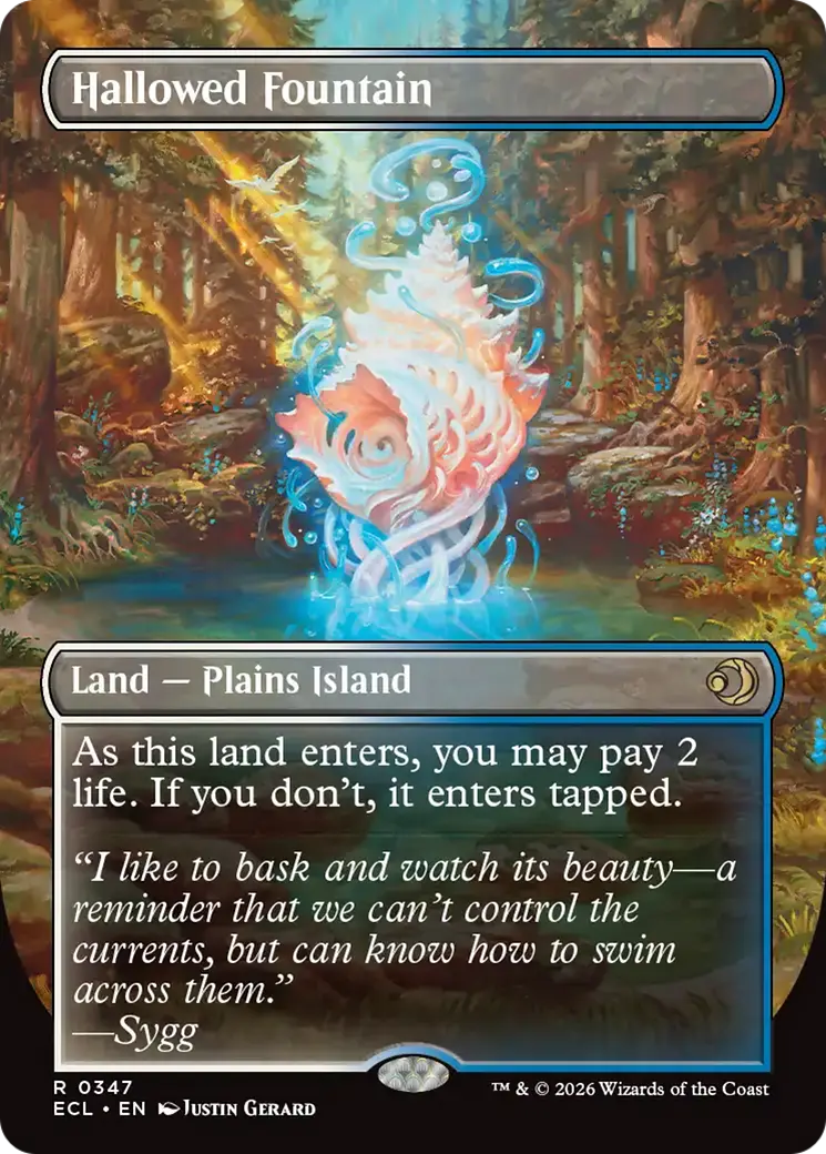 Hallowed Fountain (Borderless) [Lorwyn Eclipsed] 1