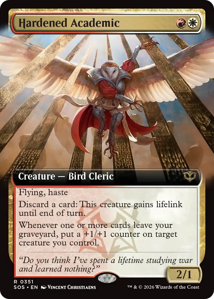 Hardened Academic (Extended Art) [Secrets Of Strixhaven] 1