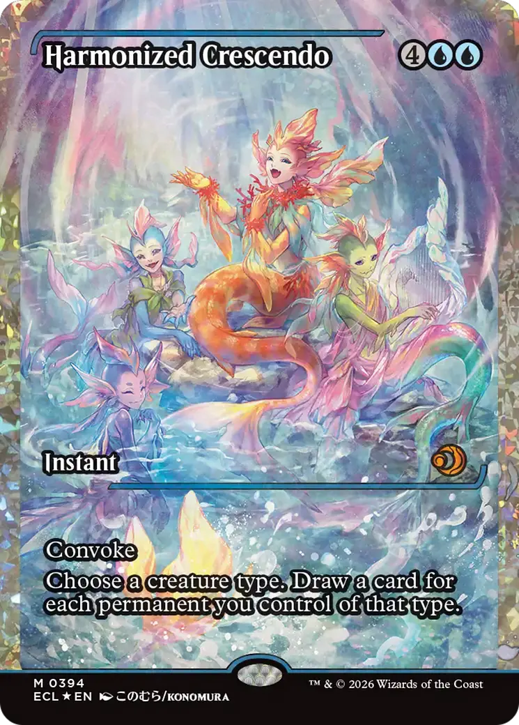 Harmonized Crescendo (0394) (Showcase) (Fracture Foil) [Lorwyn Eclipsed] 1