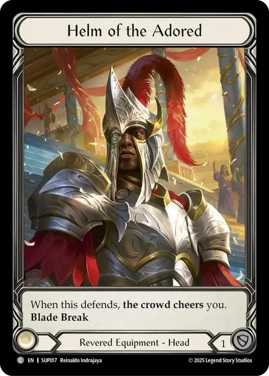 Helm Of The Adored (Extended Art Cold Foil) [Sup017] (Super Slam)  Cold Foil 1