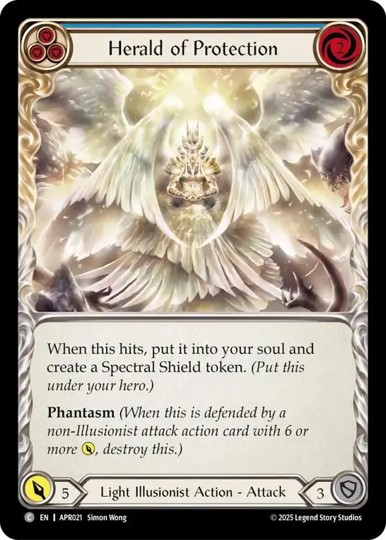 Herald Of Protection (Blue) [Apr021] (Armory Deck: Legends Prism) 1