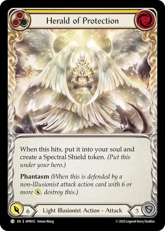 Herald Of Protection (Yellow) [Apr012] (Armory Deck: Legends Prism) 1