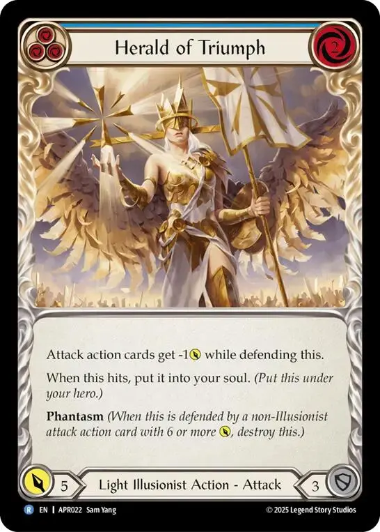 Herald Of Triumph (Blue) [Apr022] (Armory Deck: Legends Prism) 1