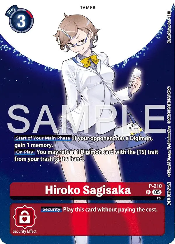 Hiroko Sagisaka [P-210] (Hacker's Slumber Box Promotion Pack) [Promotional Cards] 1
