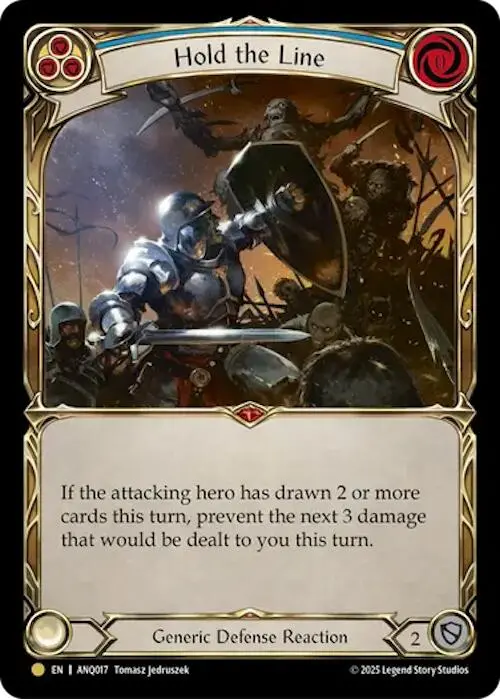 Hold The Line (Blue) (Gold) [Anq017] (Compendium Of Rathe - Antiquity Pack) 1
