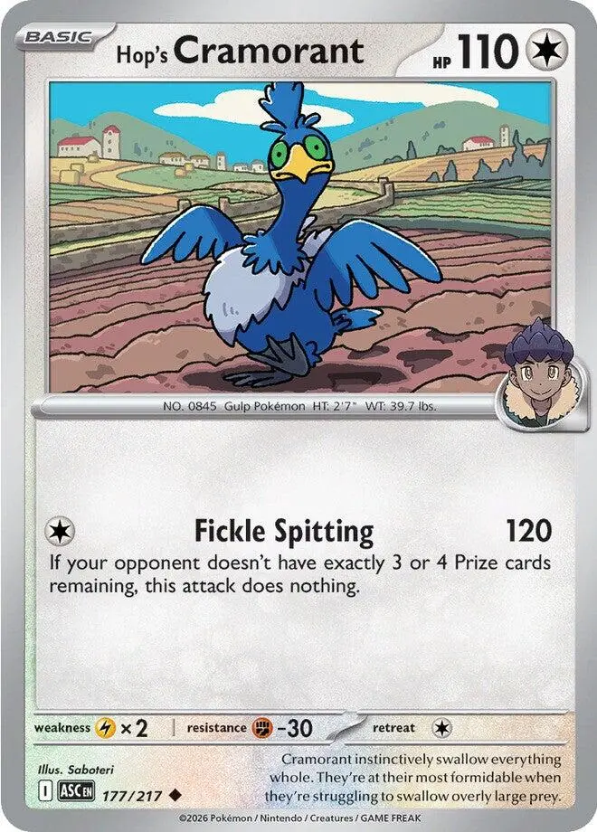 Hop's Cramorant (177/217) [Mega Evolution: Ascended Heroes] 1