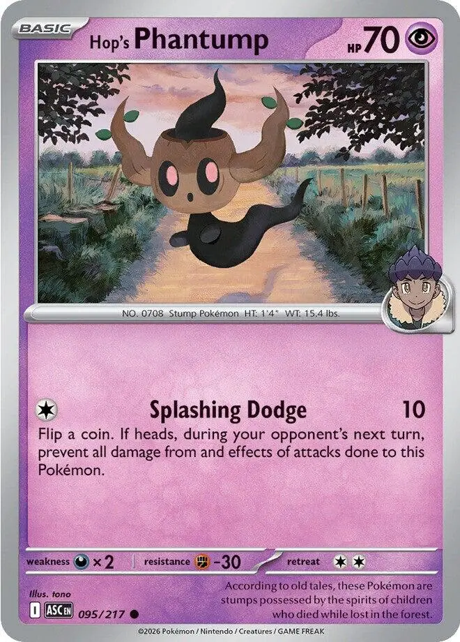 Hop's Phantump (095/217) [Mega Evolution: Ascended Heroes] 1