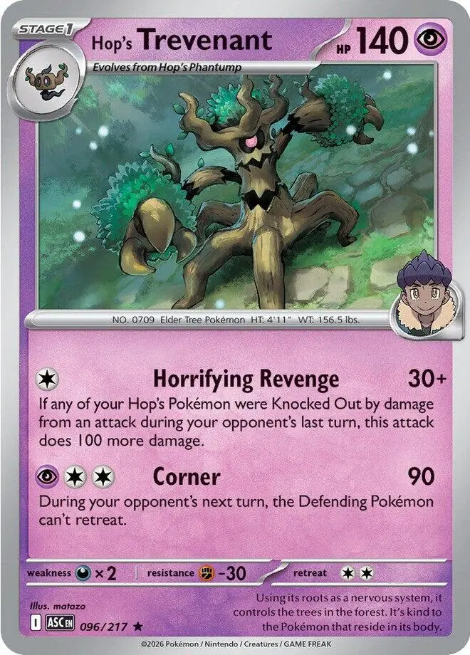 Hop's Trevenant (096/217) [Mega Evolution: Ascended Heroes] 1
