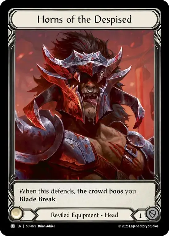 Horns Of The Despised (Extended Art Cold Foil) [Sup079] (Super Slam)  Cold Foil 1
