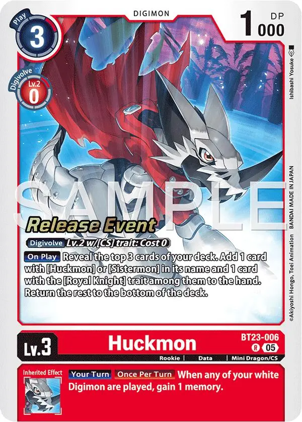 Huckmon [Bt23-006] [Hackers' Slumber Release Event Cards] 1