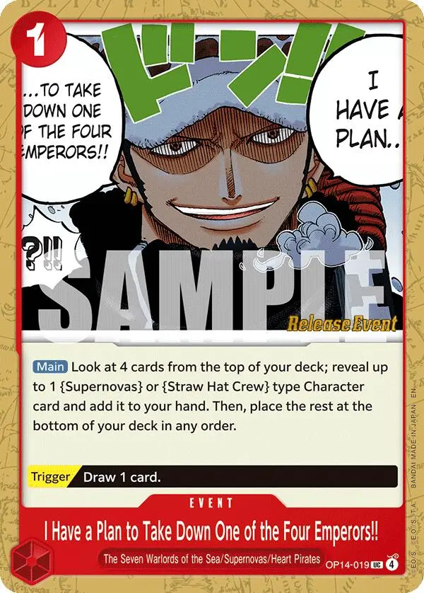 I Have A Plan To Take Down One Of The Four Emperors!! [The Azure Sea's Seven Release Event Cards] 1