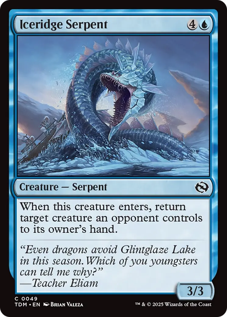 Iceridge Serpent [Tarkir: Dragonstorm] 1