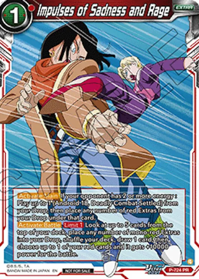 Impulses Of Sadness And Rage (Ultra-Bout Series Tournament Pack Vol.2) (P-724) [Tournament Promotion Cards] 1