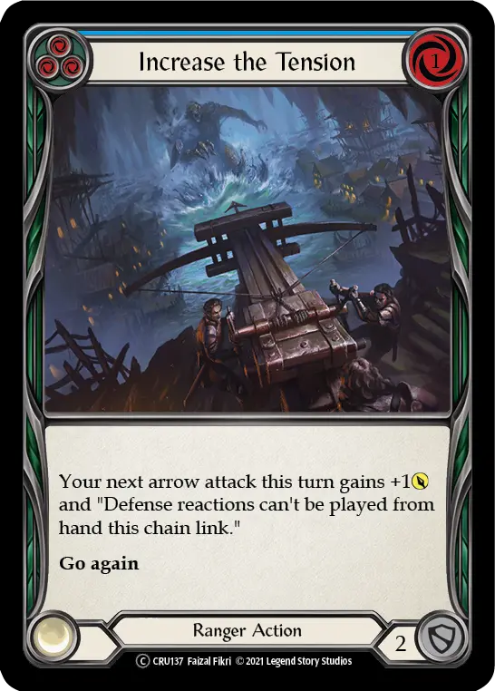 Increase The Tension (Blue) (Rainbow Foil) [Cru137-Rf] Unlimited Rainbow Foil 1