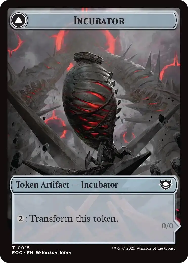 Incubator // Phyrexian Double-Sided Token [Edge Of Eternities Tokens] 1