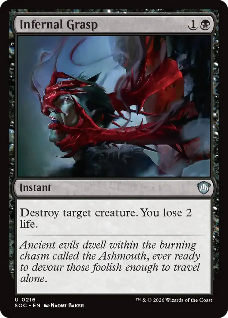 Infernal Grasp [Secrets Of Strixhaven Commander] 1