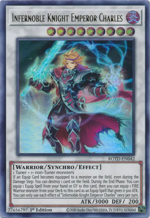 Infernoble Knight Emperor Charles [Rotd-En042] Ultra Rare 1