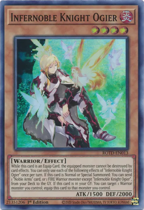 Infernoble Knight Ogier [Rotd-En013] Super Rare 1