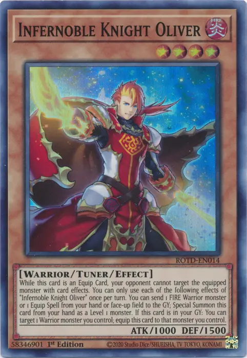 Infernoble Knight Oliver [Rotd-En014] Super Rare 1