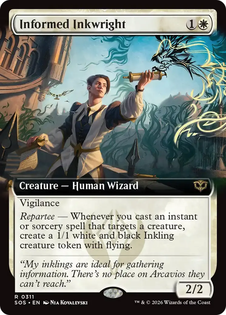 Informed Inkwright (Extended Art) [Secrets Of Strixhaven] 1