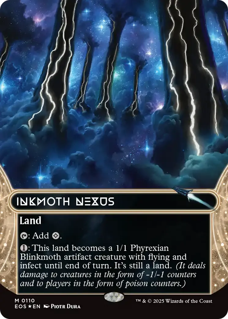Inkmoth Nexus (0110) (Borderless) (Galaxy Foil) [Edge Of Eternities: Stellar Sights] 1