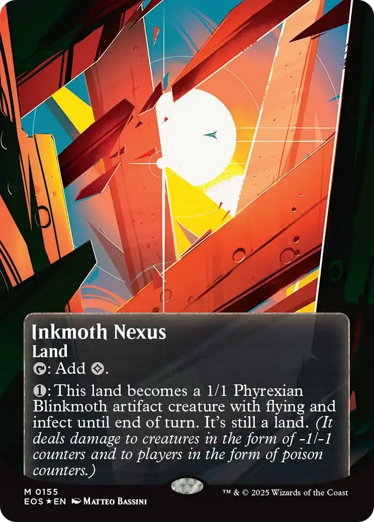 Inkmoth Nexus (0155) (Borderless) (Galaxy Foil) [Edge Of Eternities: Stellar Sights] 1