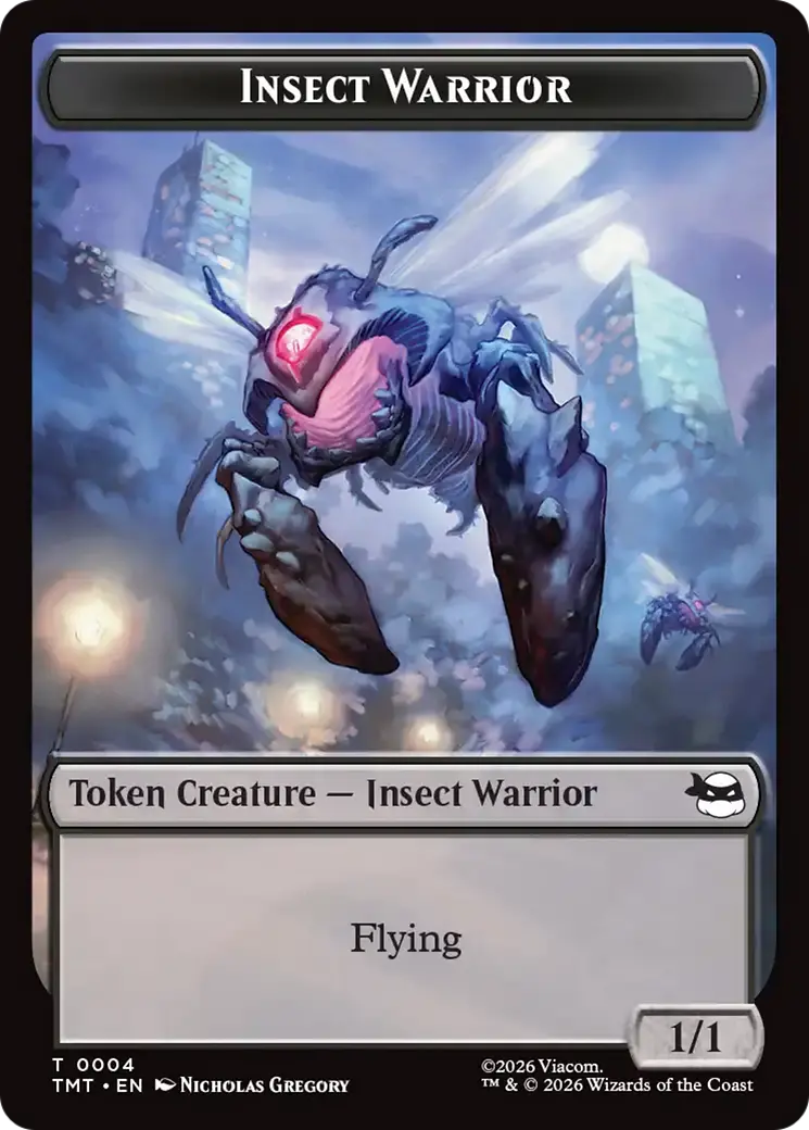 Insect Warrior // Food Double-Sided Token [Teenage Mutant Ninja Turtles Tokens] 1