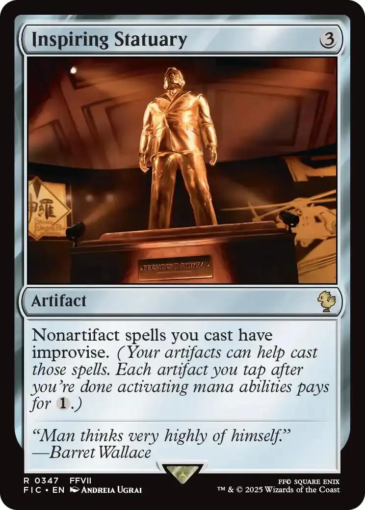 Inspiring Statuary (Surge Foil) [Final Fantasy Commander] 1