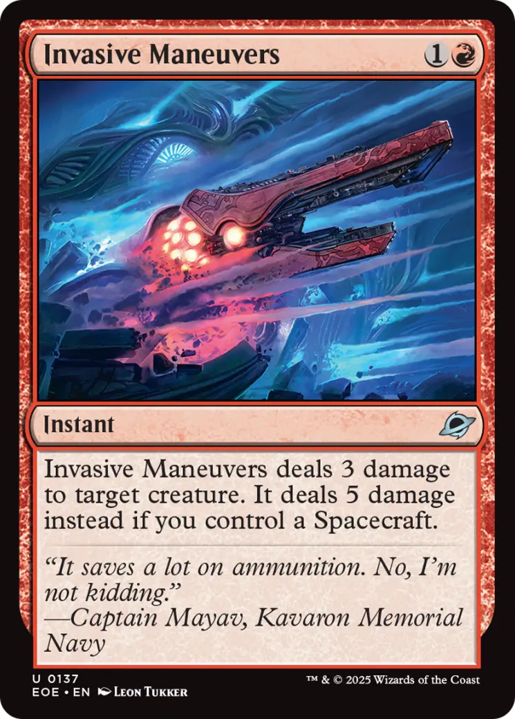 Invasive Maneuvers [Edge Of Eternities] 1