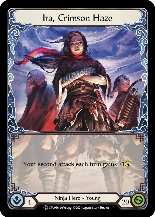 Ira, Crimson Haze (Rainbow Foil) [Cru046-Rf] Unlimited Rainbow Foil 1