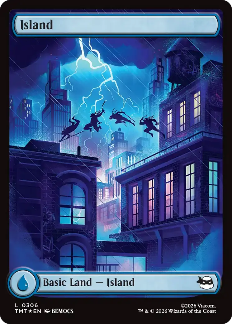 Island (0306) (Surge Foil) [Teenage Mutant Ninja Turtles] 1