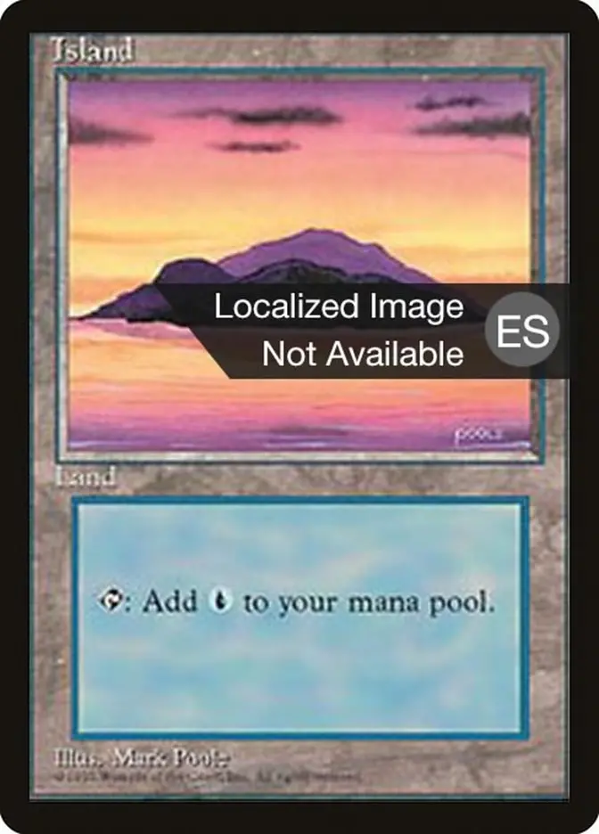 Island (A) [Fourth Edition (Foreign Black Border)] 1