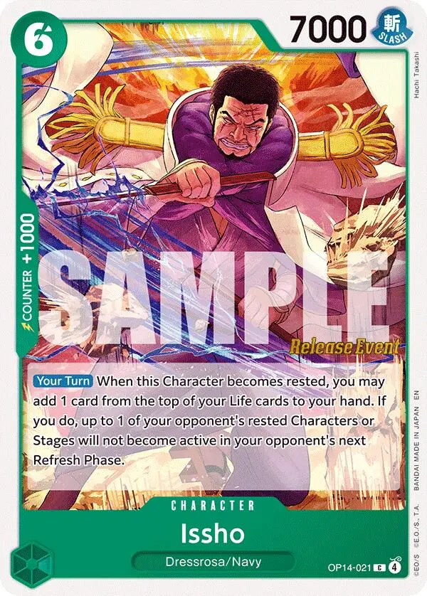 Issho (Op14-021) [The Azure Sea's Seven Release Event Cards] 1