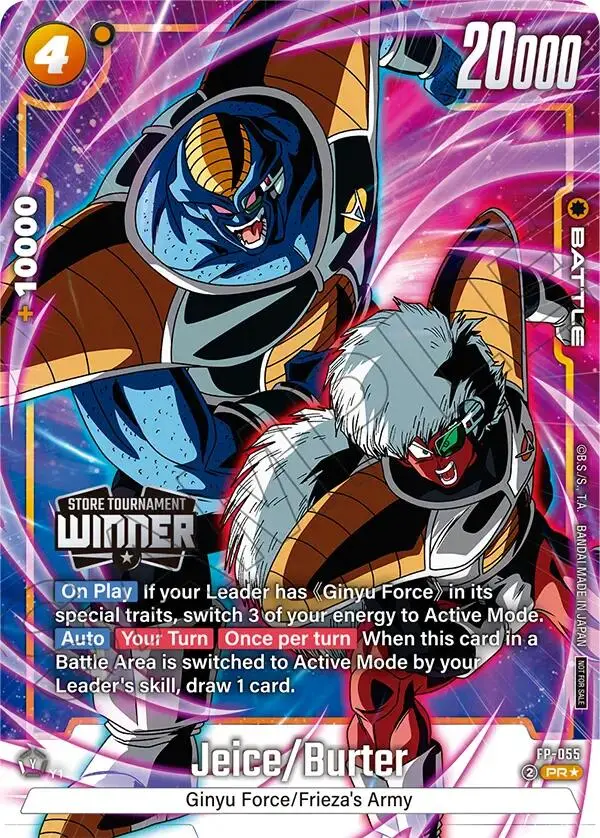Jeice/Burter (Tournament Pack 08 - Winner) [Fusion World Tournament Cards] 1