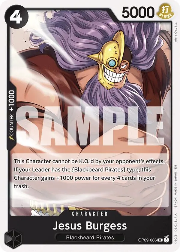 Jesus Burgess (Reprint) [Starter Deck: Black Marshall.D.Teach] 1