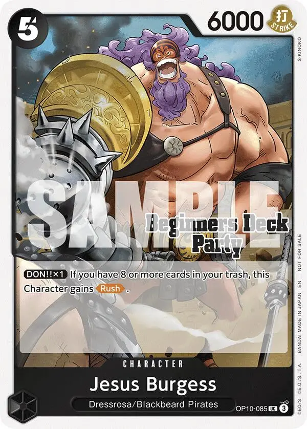 Jesus Burgess (St-23 - St-28 Beginners Deck Party) [Participation] [One Piece Promotion Cards] 1