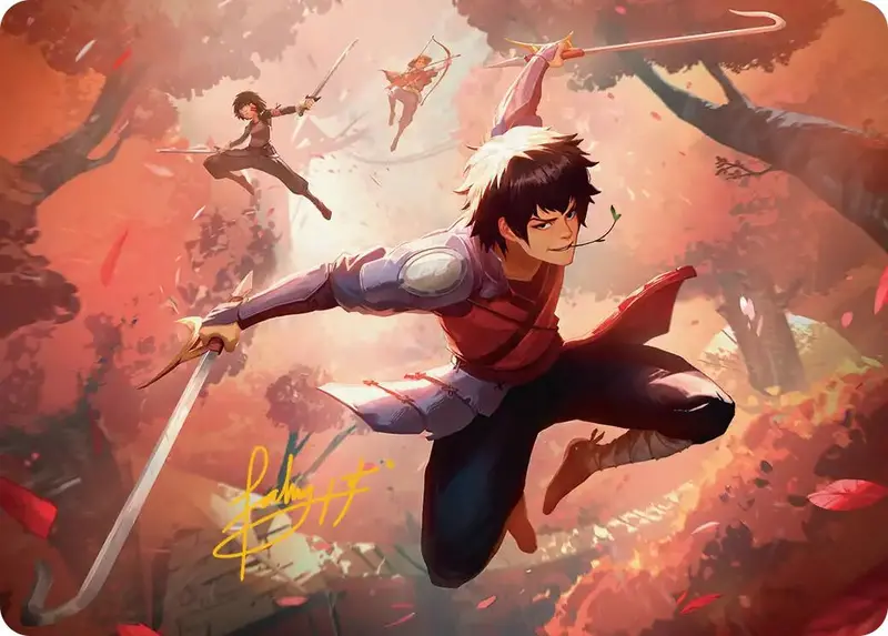 Jet, Freedom Fighter Art Card (Gold-Stamped Signature) [Avatar: The Last Airbender Art Series] 1