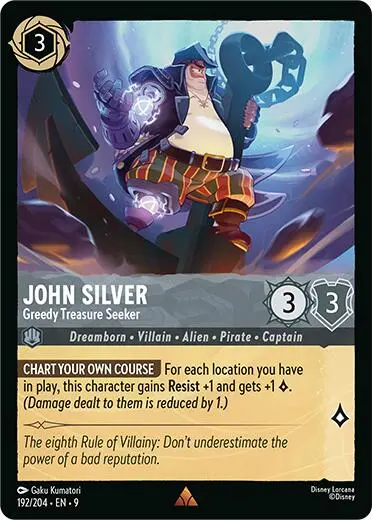 John Silver - Greedy Treasure Seeker (192/204) [Fabled] 1