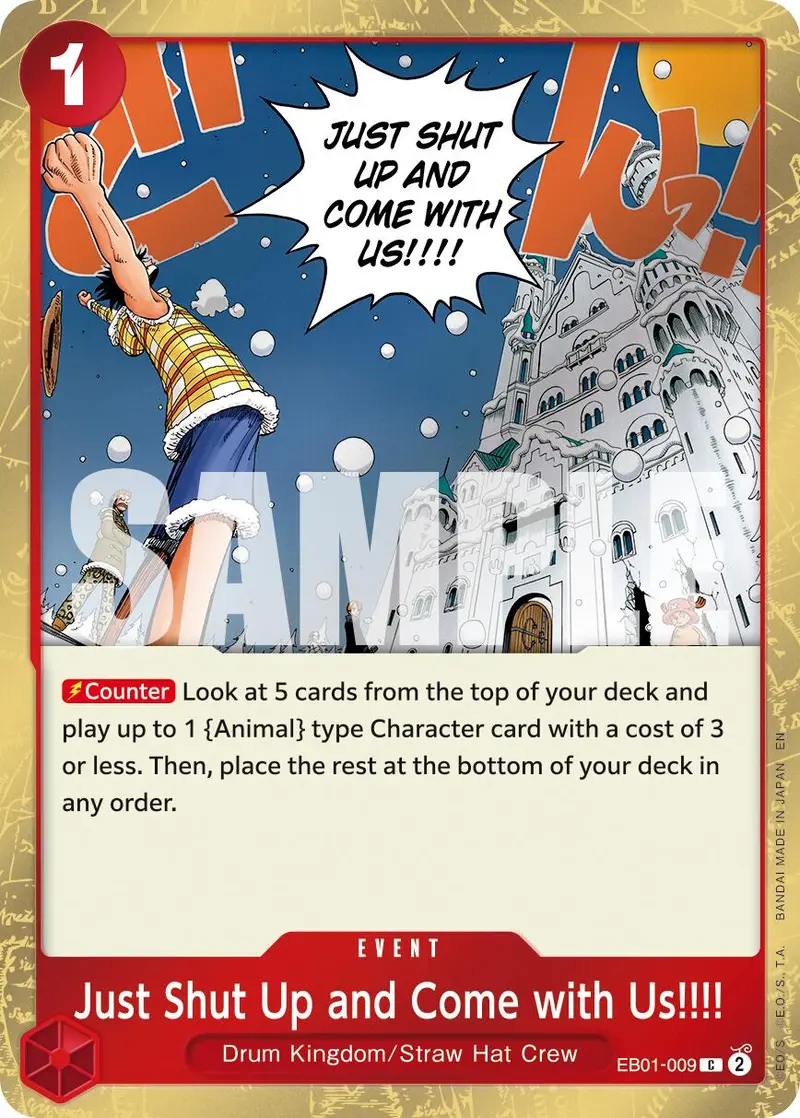 Just Shut Up And Come With Us!!!! (Pirate Foil) [Premium Booster -The Best- Vol. 2] 1