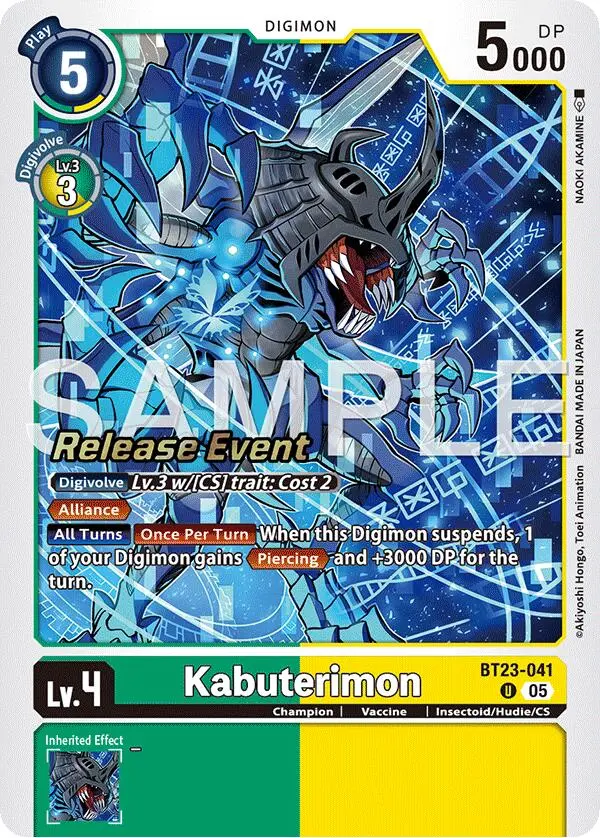 Kabuterimon [Bt23-041] [Hackers' Slumber Release Event Cards] 1