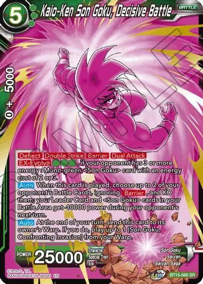 Kaio-Ken Son Goku, Decisive Battle [Bt15-066] 1