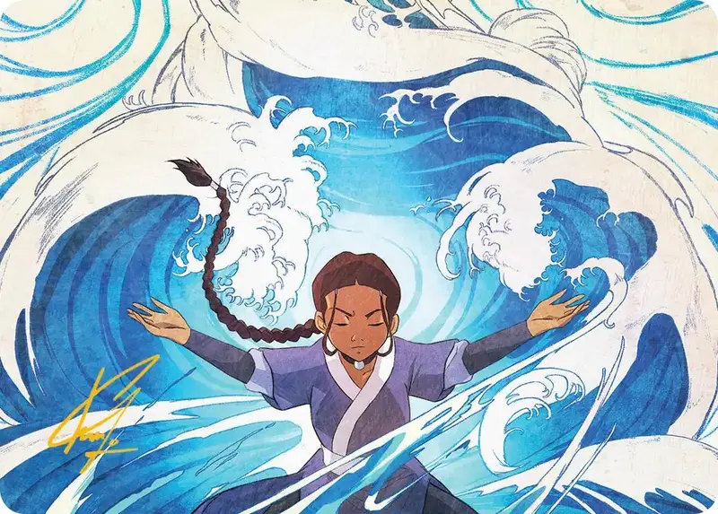 Katara, Water Tribe's Hope Art Card (Gold-Stamped Signature) [Avatar: The Last Airbender Art Series] 1
