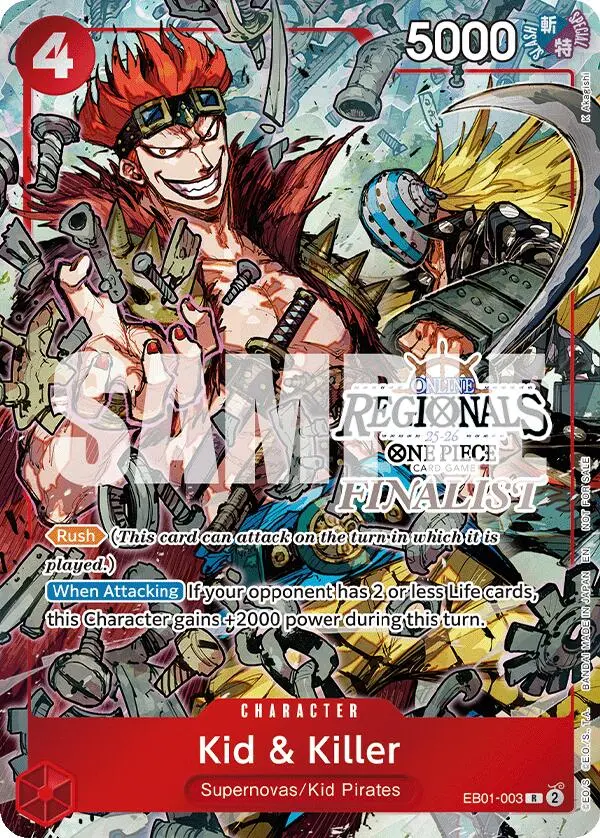 Kid & Killer (Online Regional Finalist Card Set 2025 Vol.2) [One Piece Promotion Cards] 1