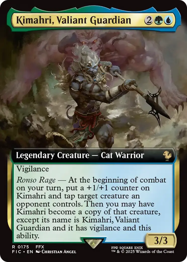 Kimahri, Valiant Guardian (Extended Art) [Final Fantasy Commander] 1